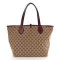 Grained Calfskin Monogram Large Totissima Reversible Tote Rosso Ancora