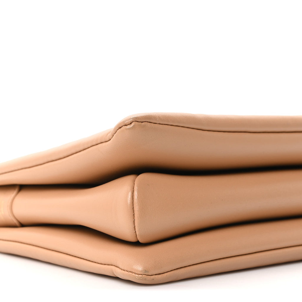 Lambskin Embossed Monogram Coussin PM Camel