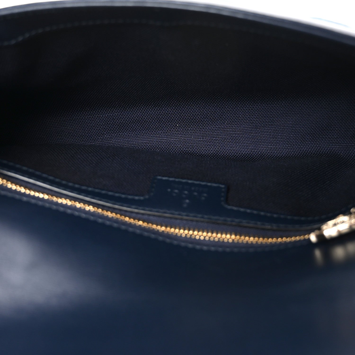 GG Monogram Denim Small Luce Shoulder Bag Blue