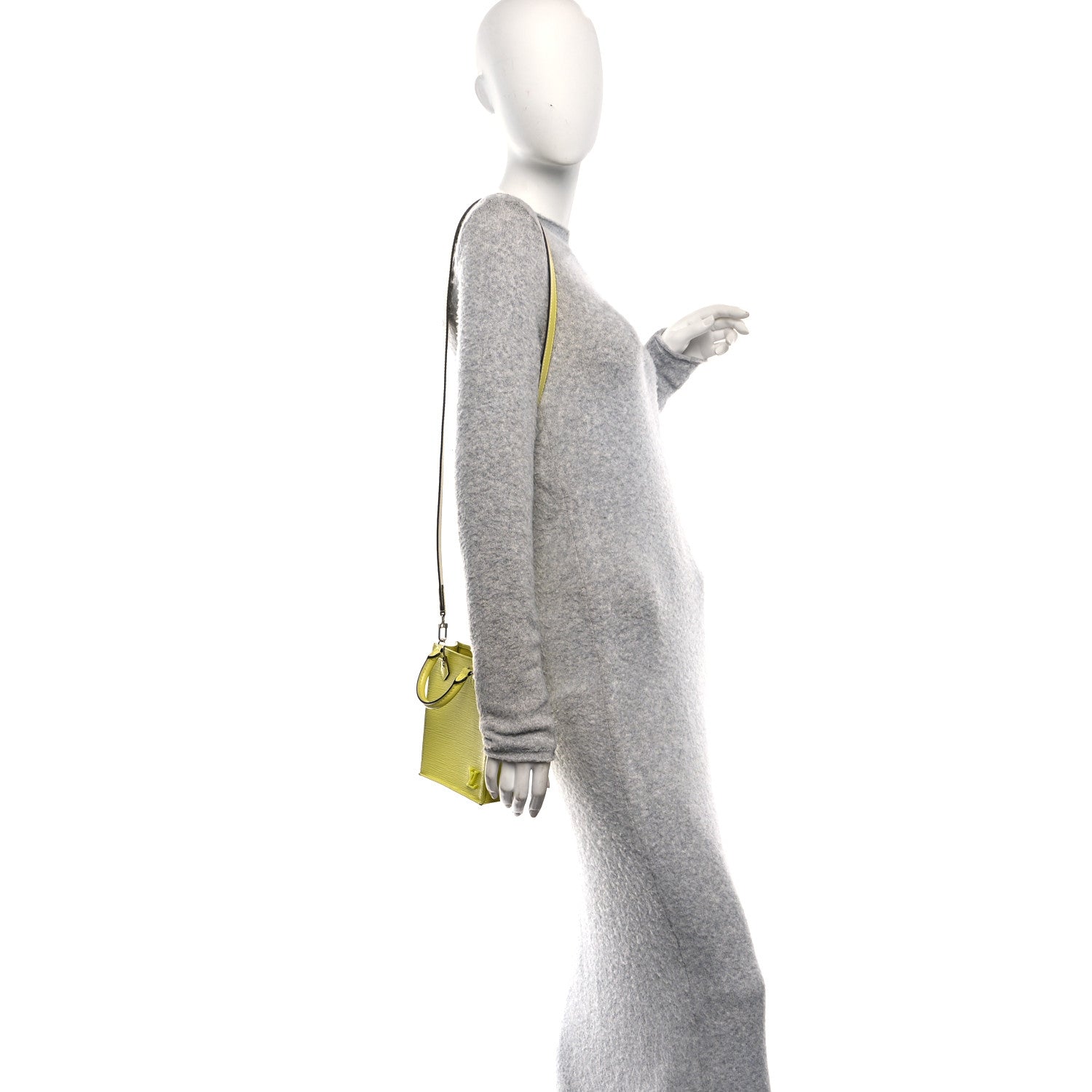 Epi Petit Sac Plat Yellow Citron