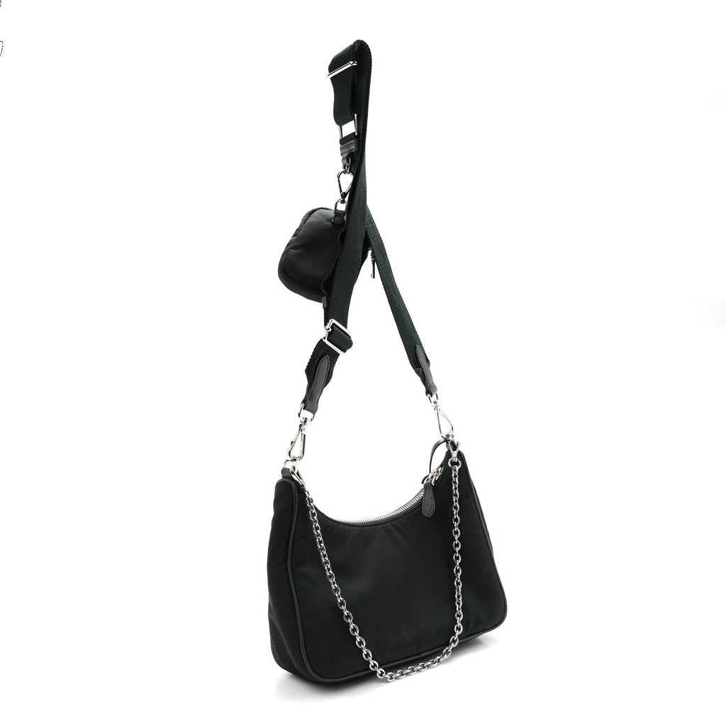 Nylon Re-Edition 2005 Shoulder Bag Smeraldo