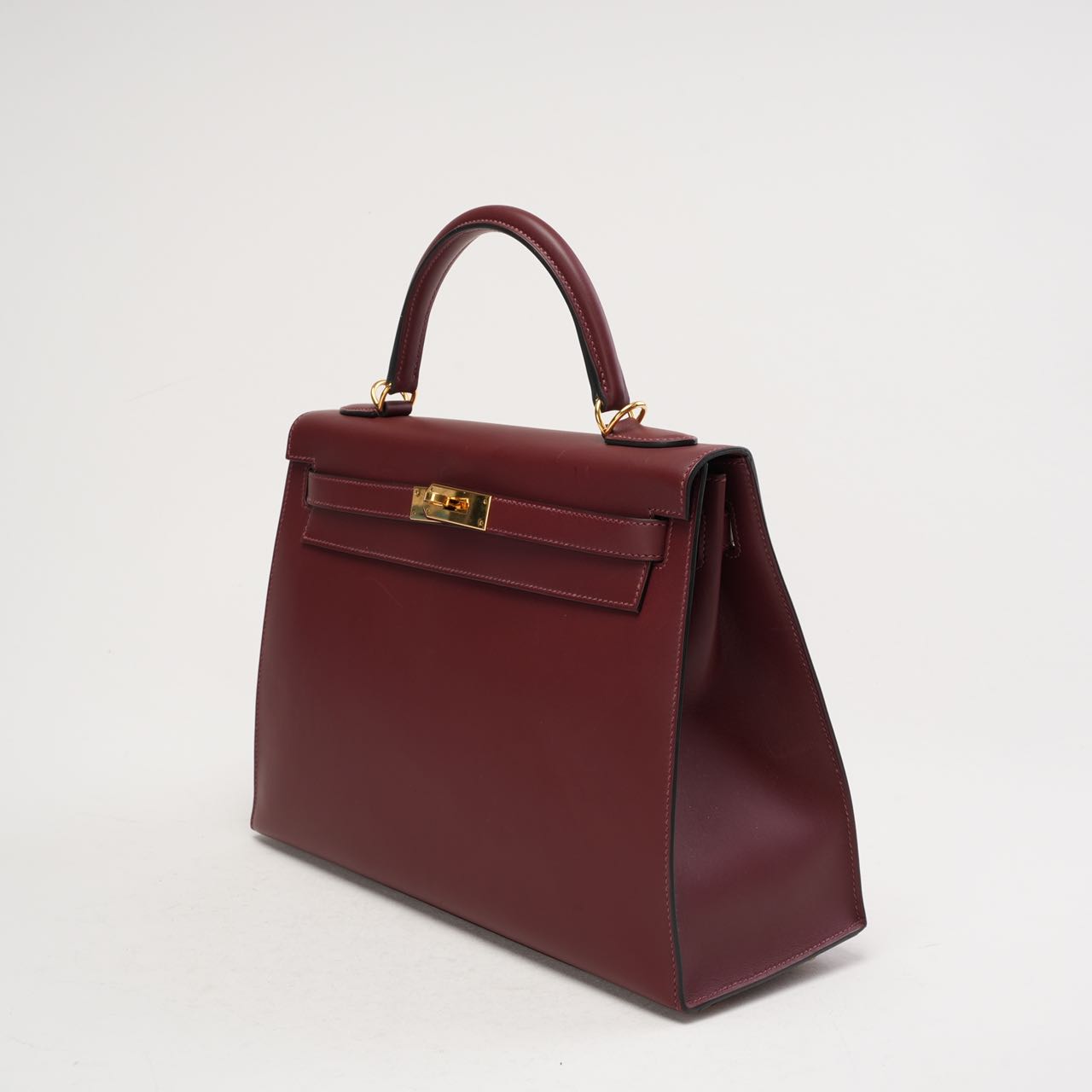 Hermès Kelly 32 Sellier Red (Rouge H) Box Leather 2017