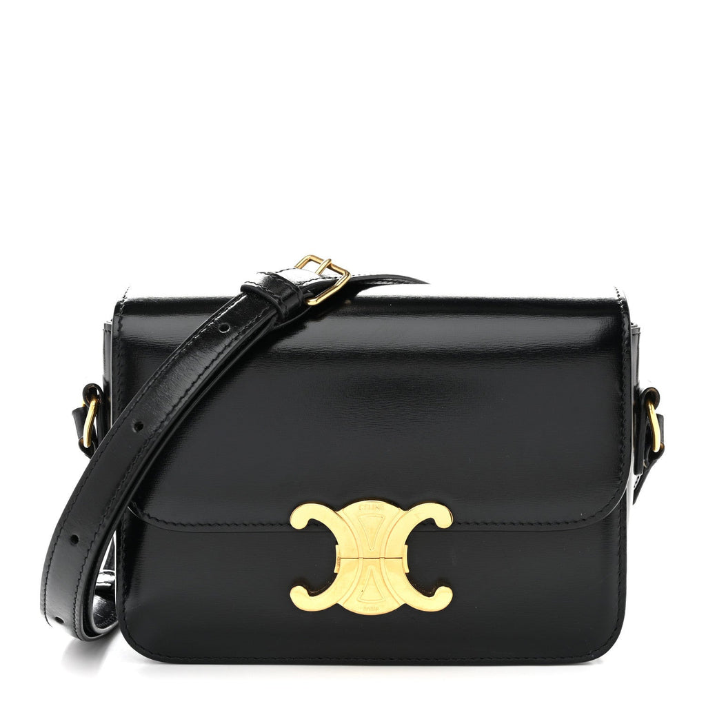Shiny Calfskin Teen Triomphe Black