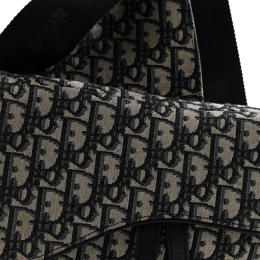 Oblique Mens Saddle Bag Blue