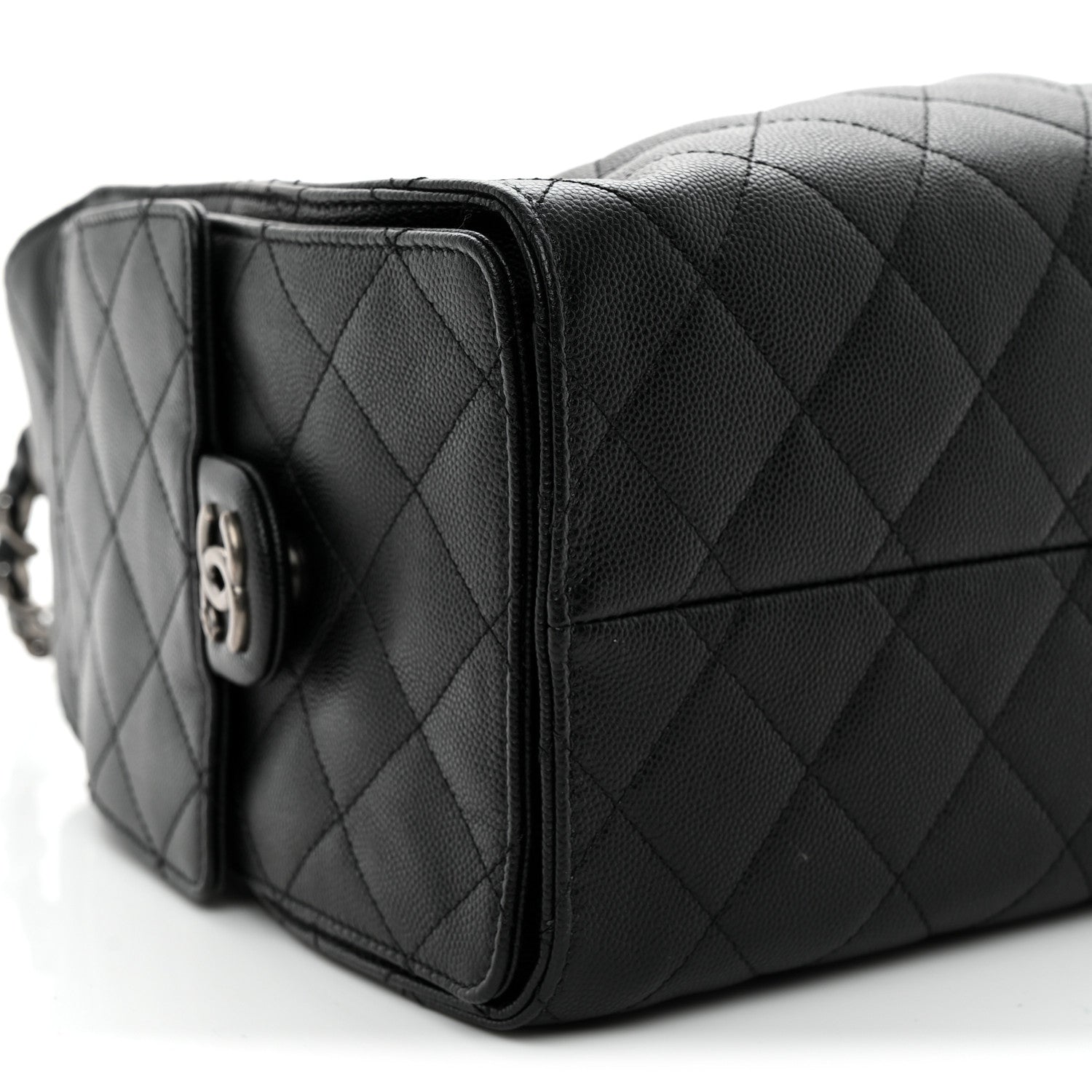 Caviar Quilted Small Chanel 25 Handbag Black