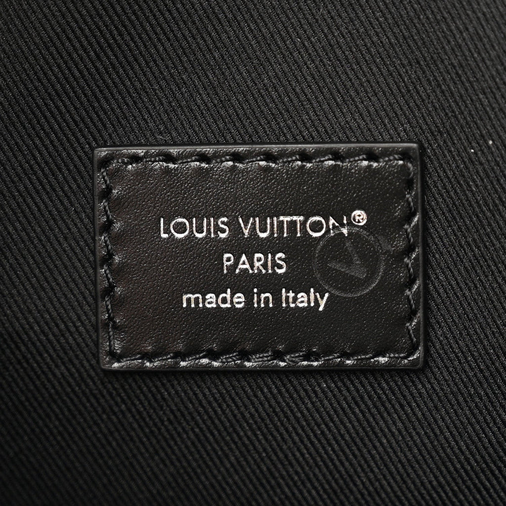 Shiny Calfskin Montsouris Cargo Backpack Black