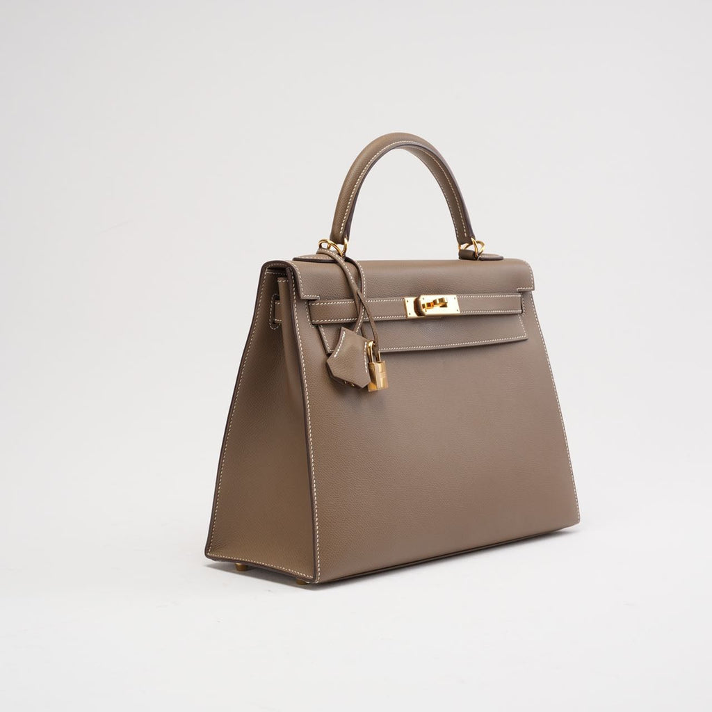 Hermes Kelly 32 Sellier Epsom Etoupe 2018