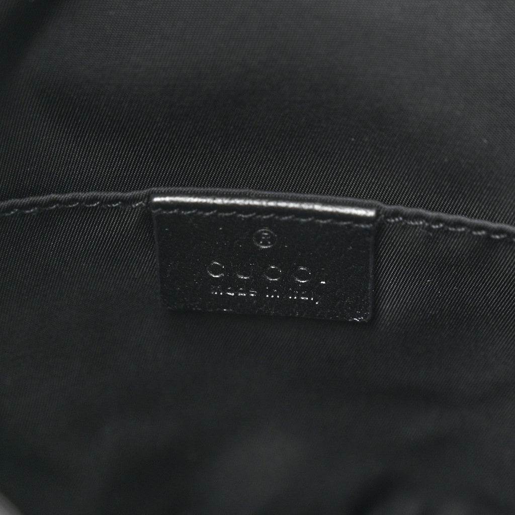 Econyl Nylon Monogram Off The Grid Drawstring Bucket Backpack Black