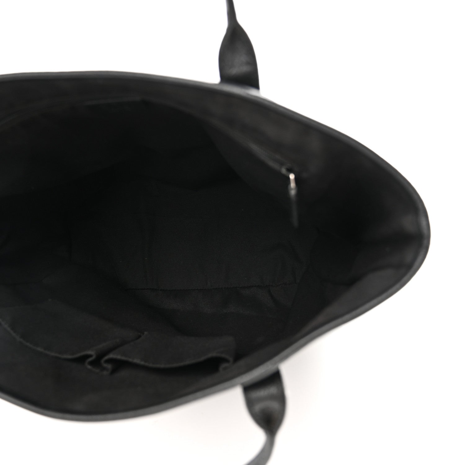 Canvas Monogram Shopping Tote Black