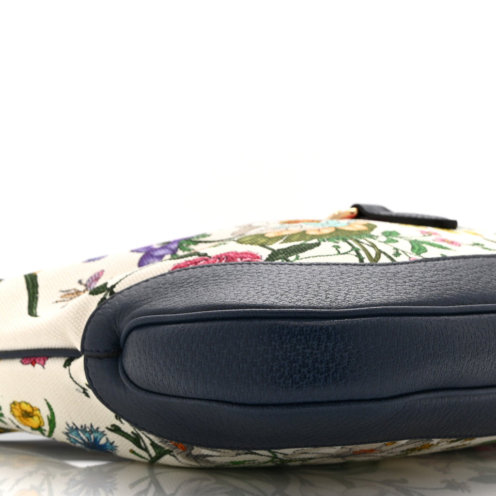 Canvas Flora Medium Jackie Hobo Blue Agata