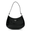 Spazzolato Cleo Shoulder Bag Black