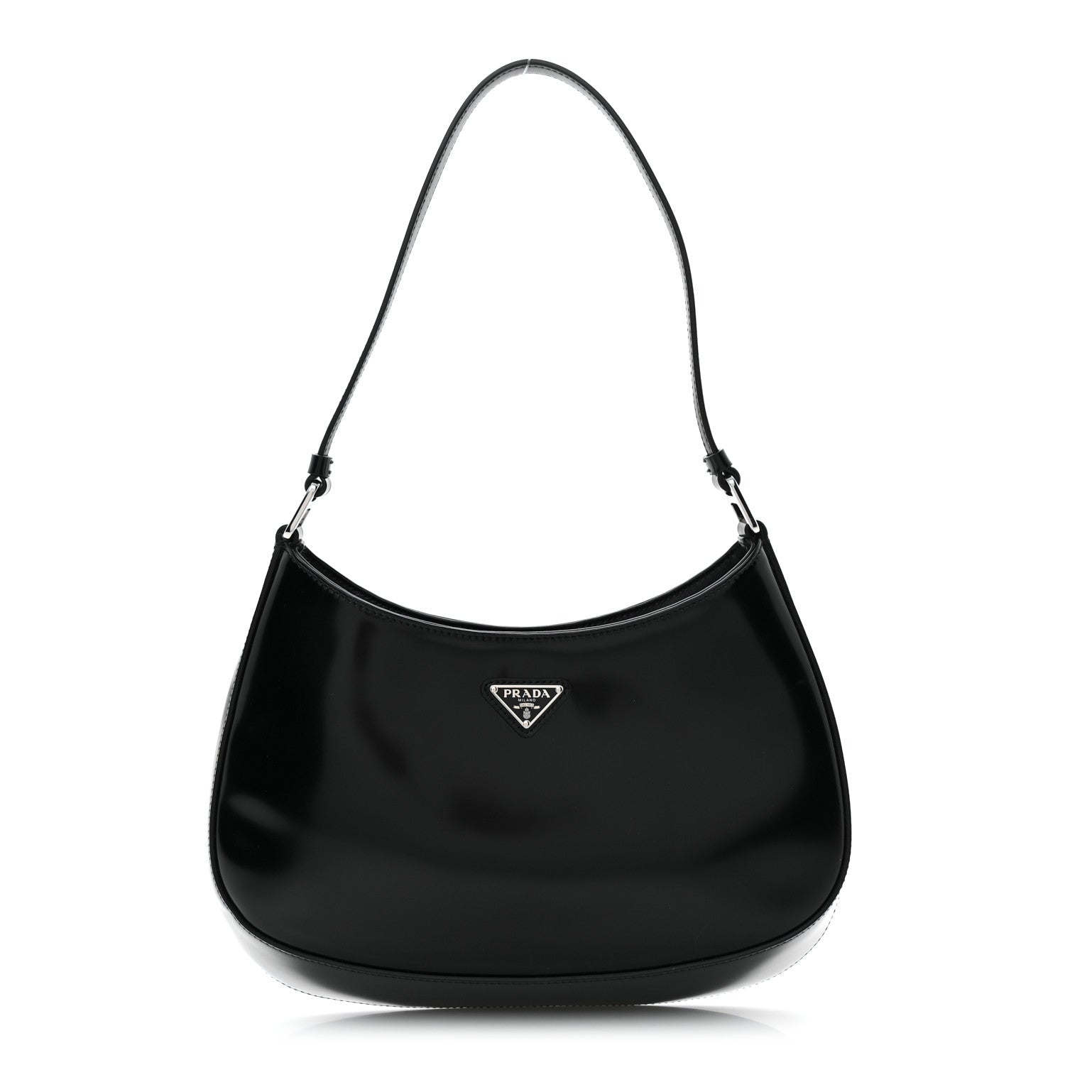 Spazzolato Cleo Shoulder Bag Black