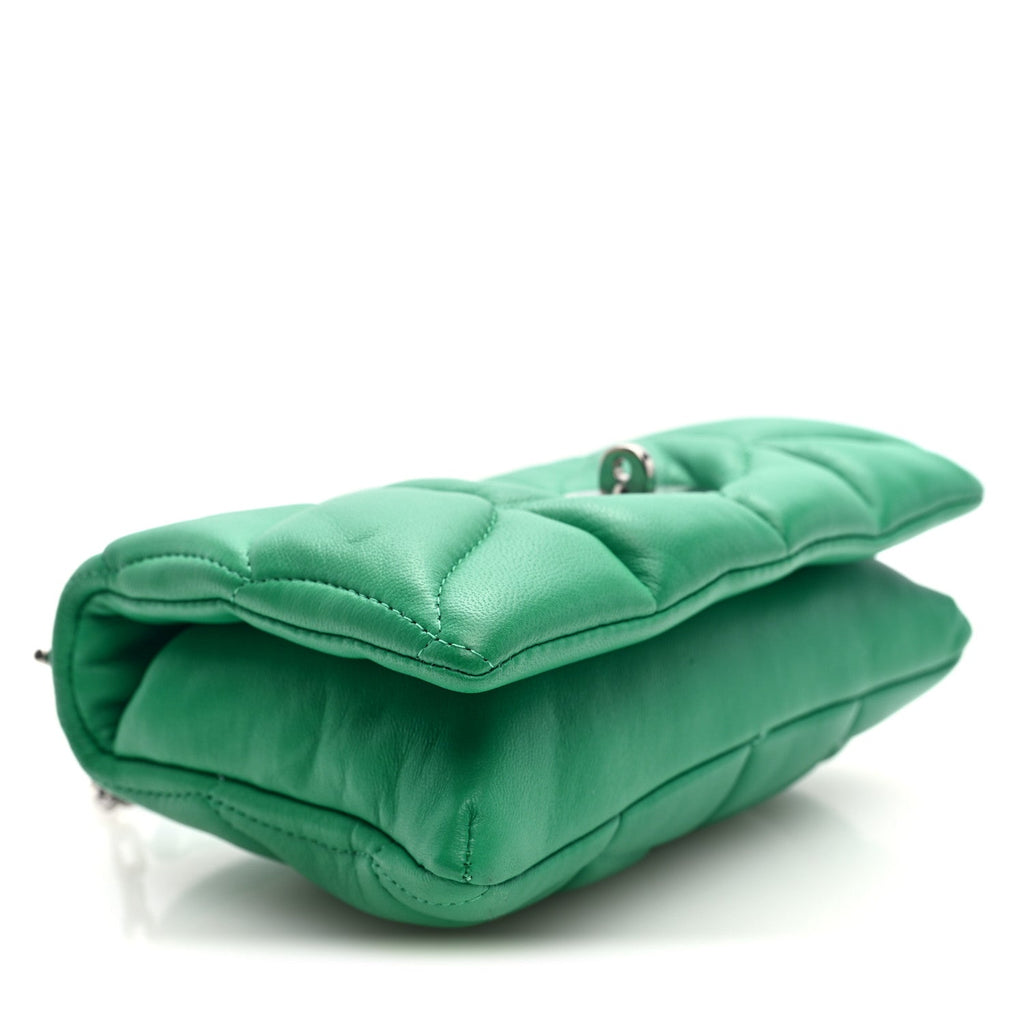 Nappa Pillow Quilted Tiny Softie Bag Lawn Green