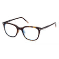 Tom Ford Eyeglasses Square Full Rim, Light Gray Frame and Clear Blue Light Block Lens FT5776-D-B020