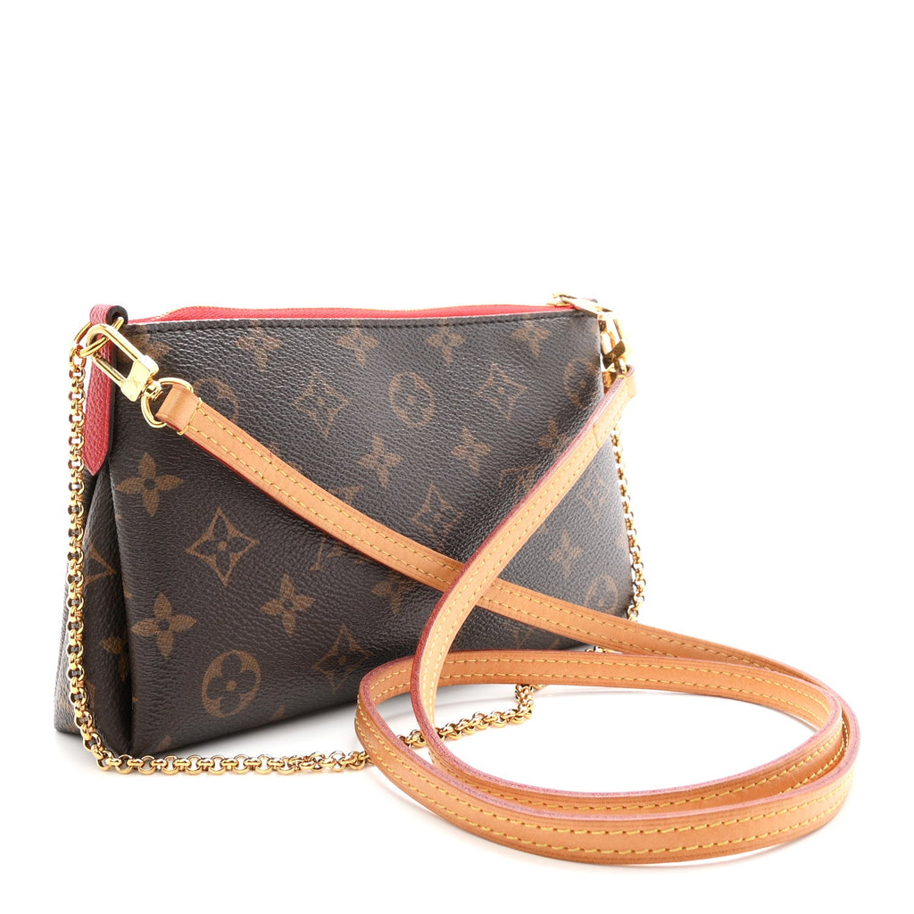 Monogram Pallas Clutch Cherry