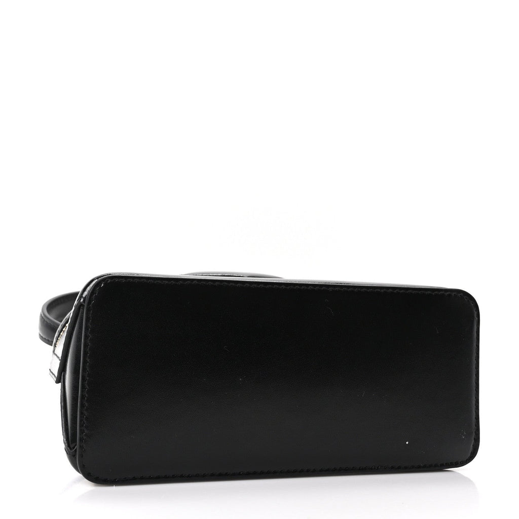 Box Calfskin Antigona Mini Vanity Bag With Chain Black