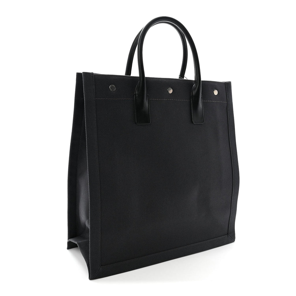 Linen Calfskin Rive Gauche North South Tote Grey