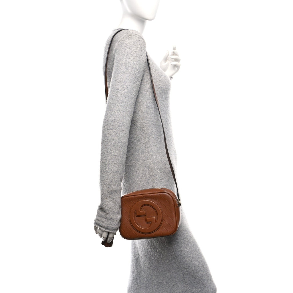 Sakai Be Green Calfskin Diagonal Stitched Small Blondie Shoulder Bag Cuir