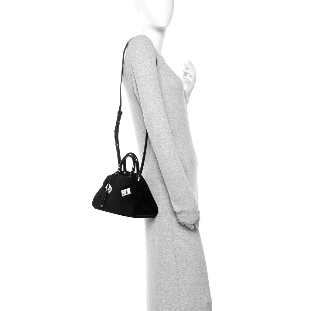Velvet Strass XS Hug Bag Black
