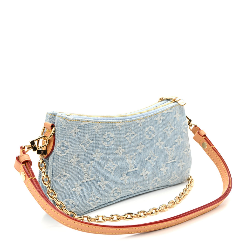 Monogram Denim Liv Pochette Sky Blue