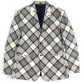 Dior 22AW wool Cupra Check Pattern Tailored Jacket