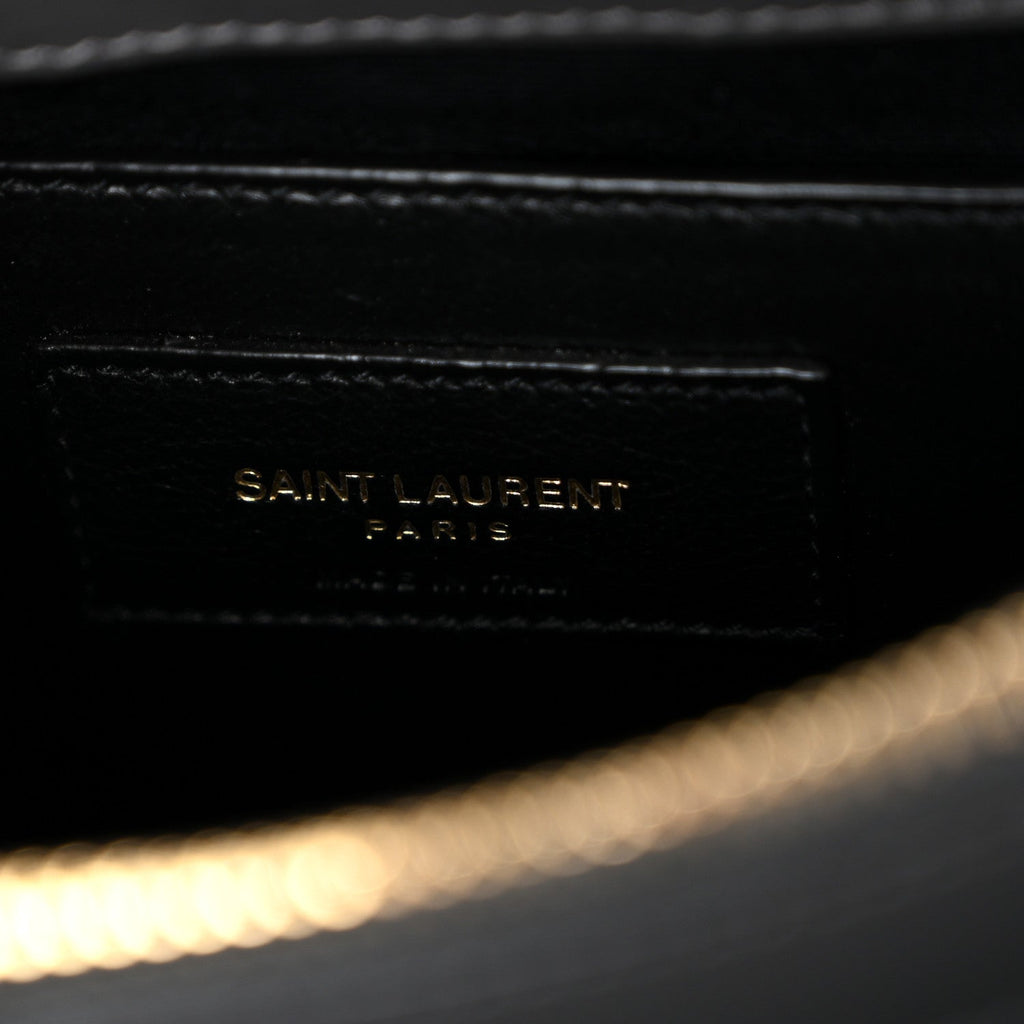 Calfskin Y Quilted Monogram Small Loulou Chain Satchel Storm