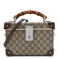 GG Supreme Monogram Globe-Trotter Beauty Case Brown