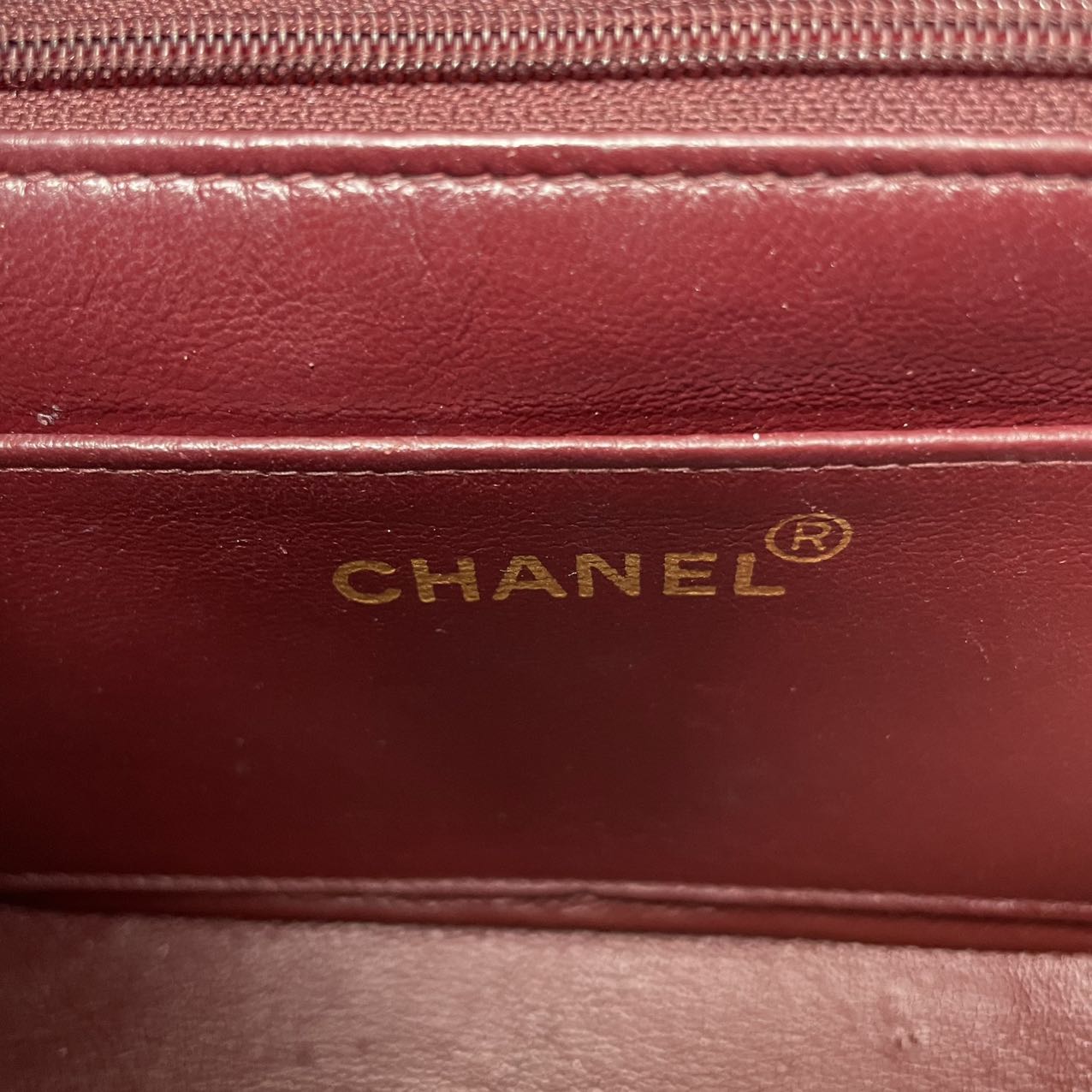 Chanel Vintage Mini Square Classic Flap Lamb Black 1996
