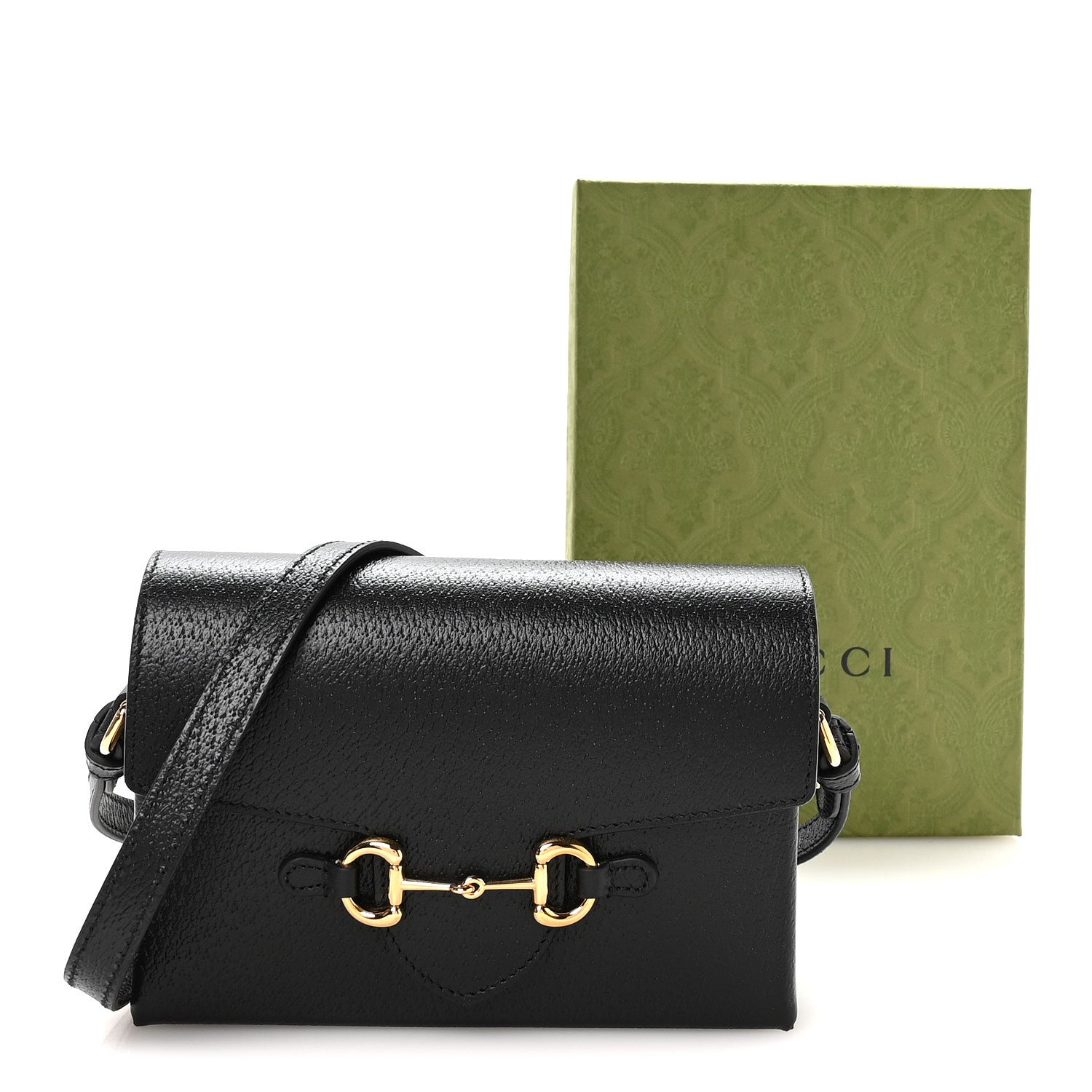 Calfskin Horsebit 1955 Shoulder Bag Black