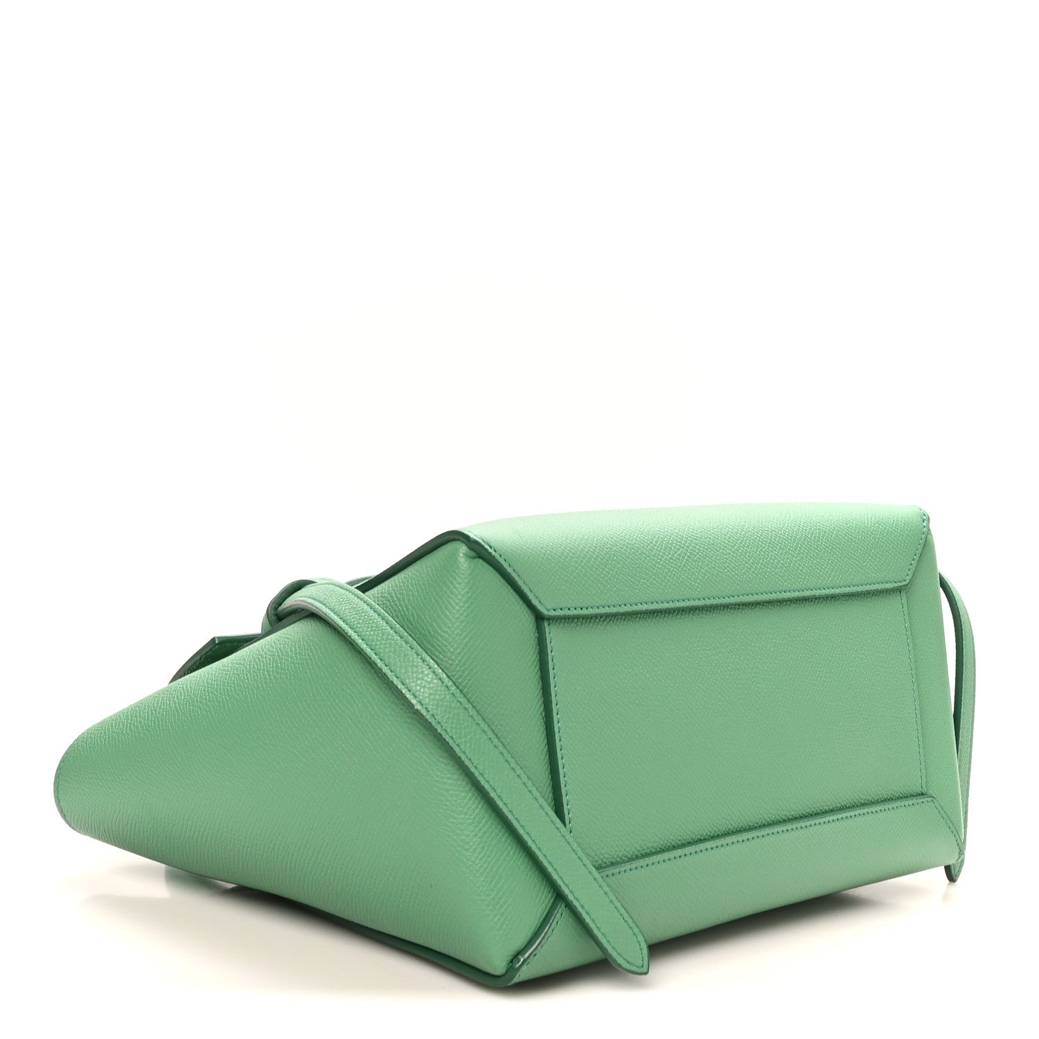 Grained Calfskin Micro Belt Bag Pop Green