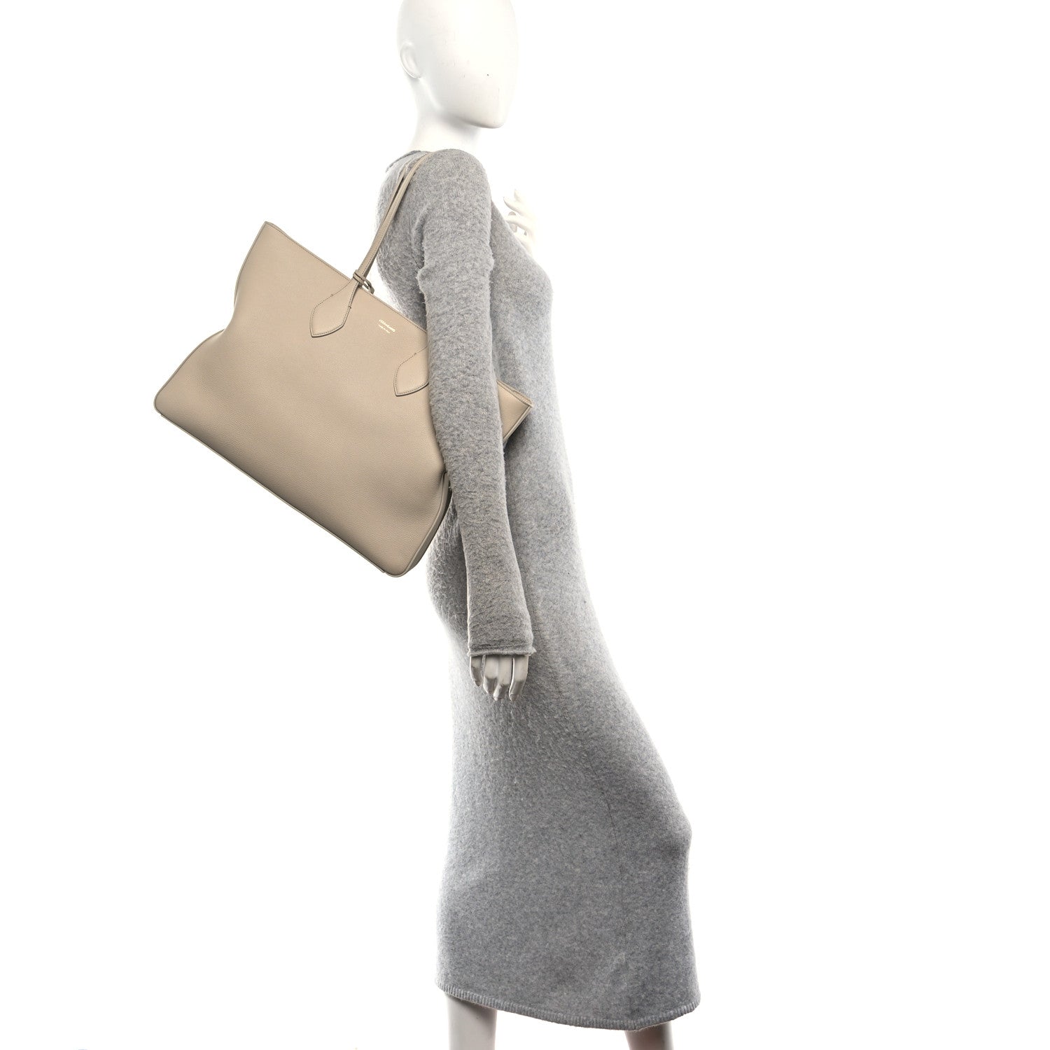 Calfskin Large Star Tote Stone