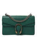 Pebbled Calfskin Small Dionysus Shoulder Bag Emerald