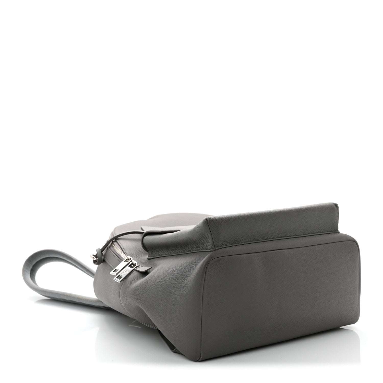 Grained Calfskin Aerogram Takeoff Backpack Grey