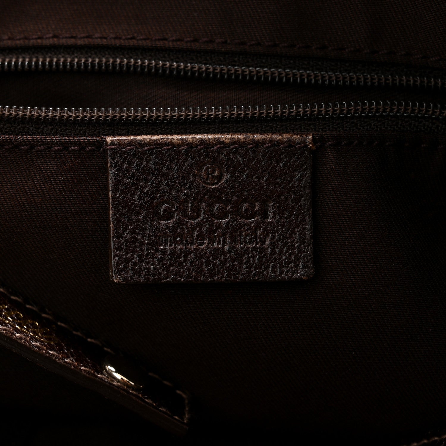 Monogram Medium Abbey Shoulder Bag Dark Brown