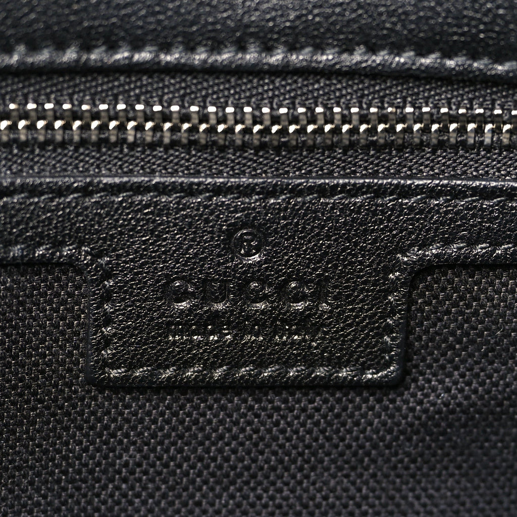 Sakai Be Green Calfskin Diagonal Stitched Medium Blondie Tote Black