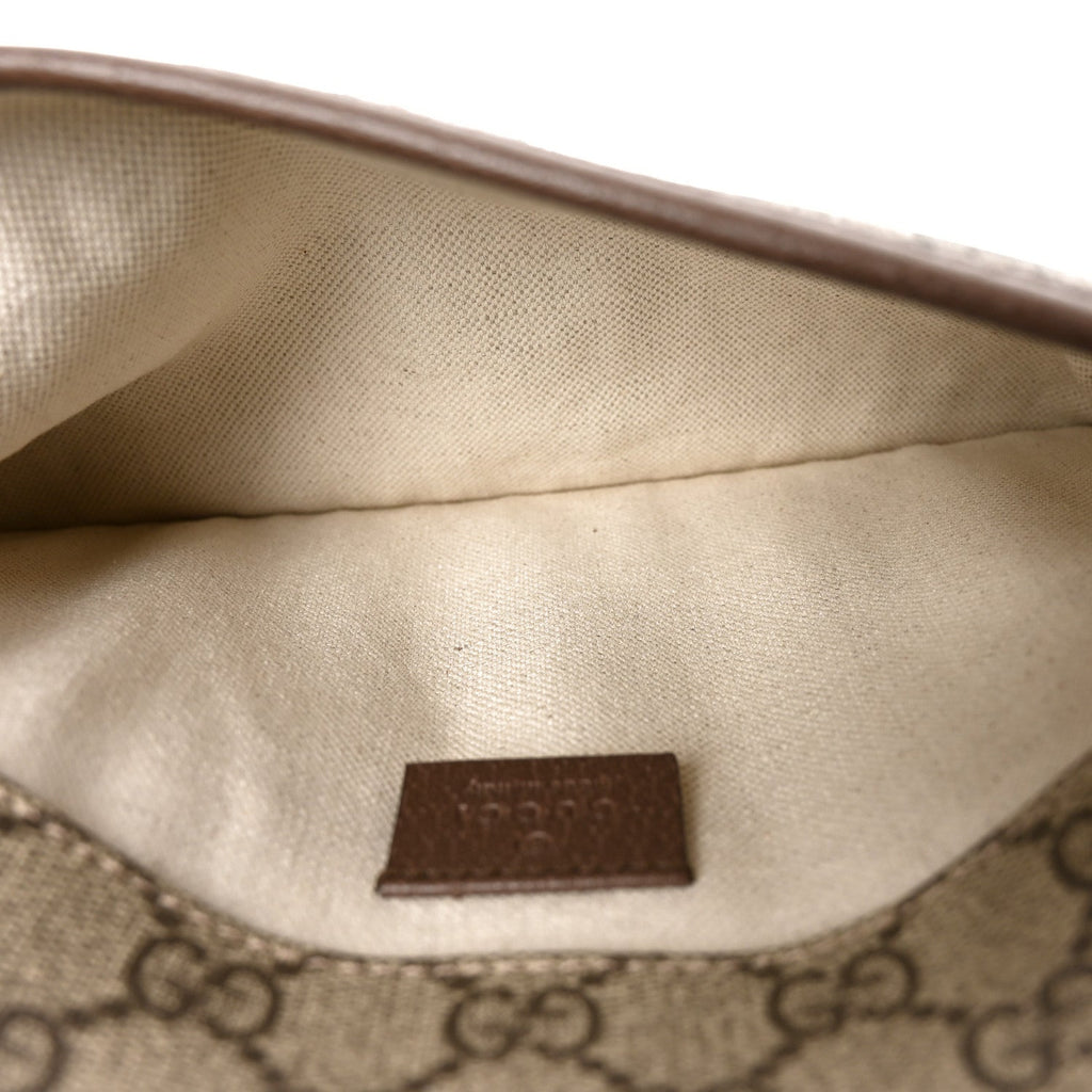 GG Supreme Monogram Neo Vintage Web Belt Bag Brown