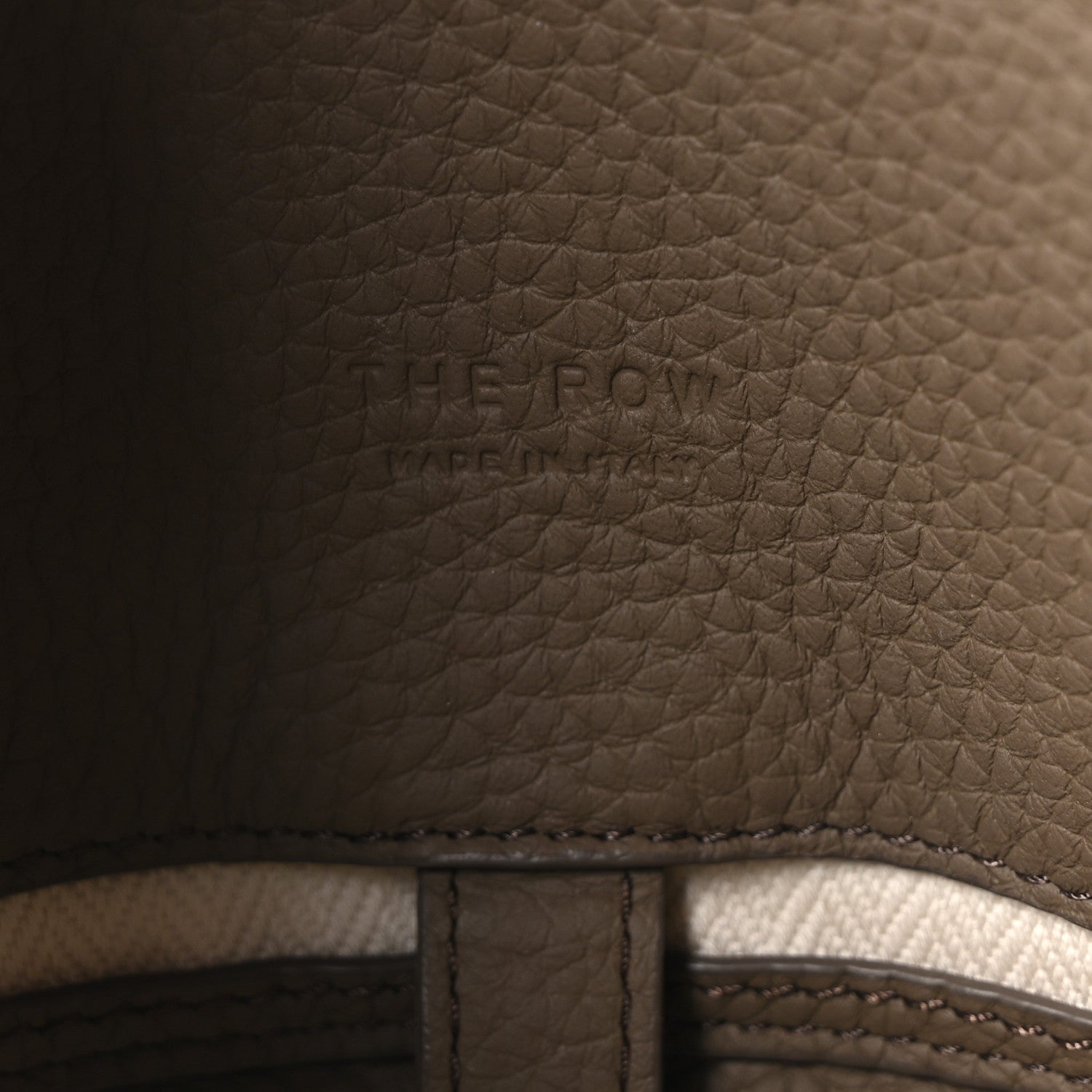 Matte Grained Calfskin Soft Margaux 12 Smoked Taupe