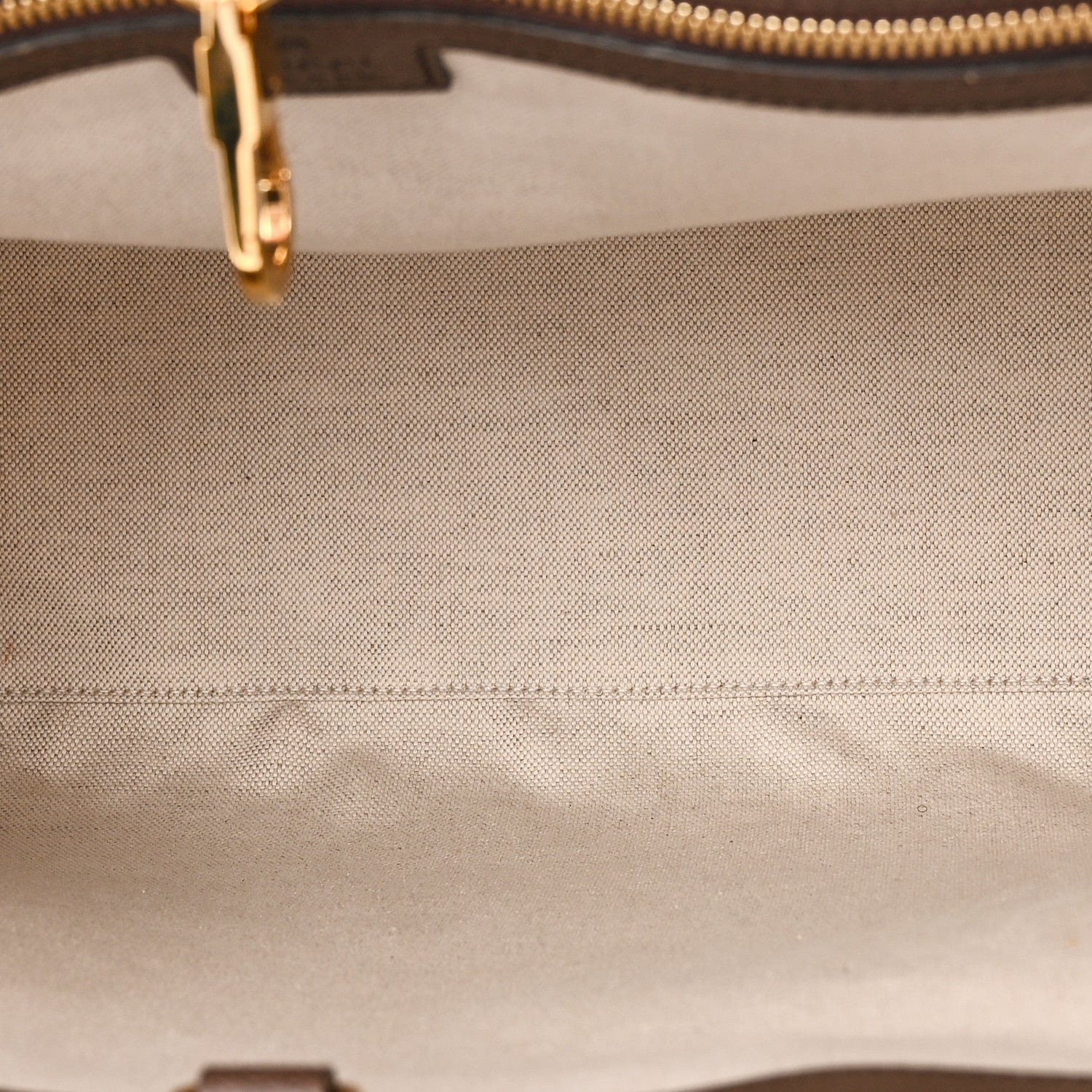 Monogram Jumbo GG Textured Dollar Calfskin Web Tote Bag Camel Ebony New Acero