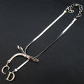 Christian Dior CD Logo Ribbon Choker