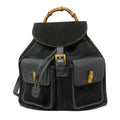 Gucci Bamboo Suede Backpack
