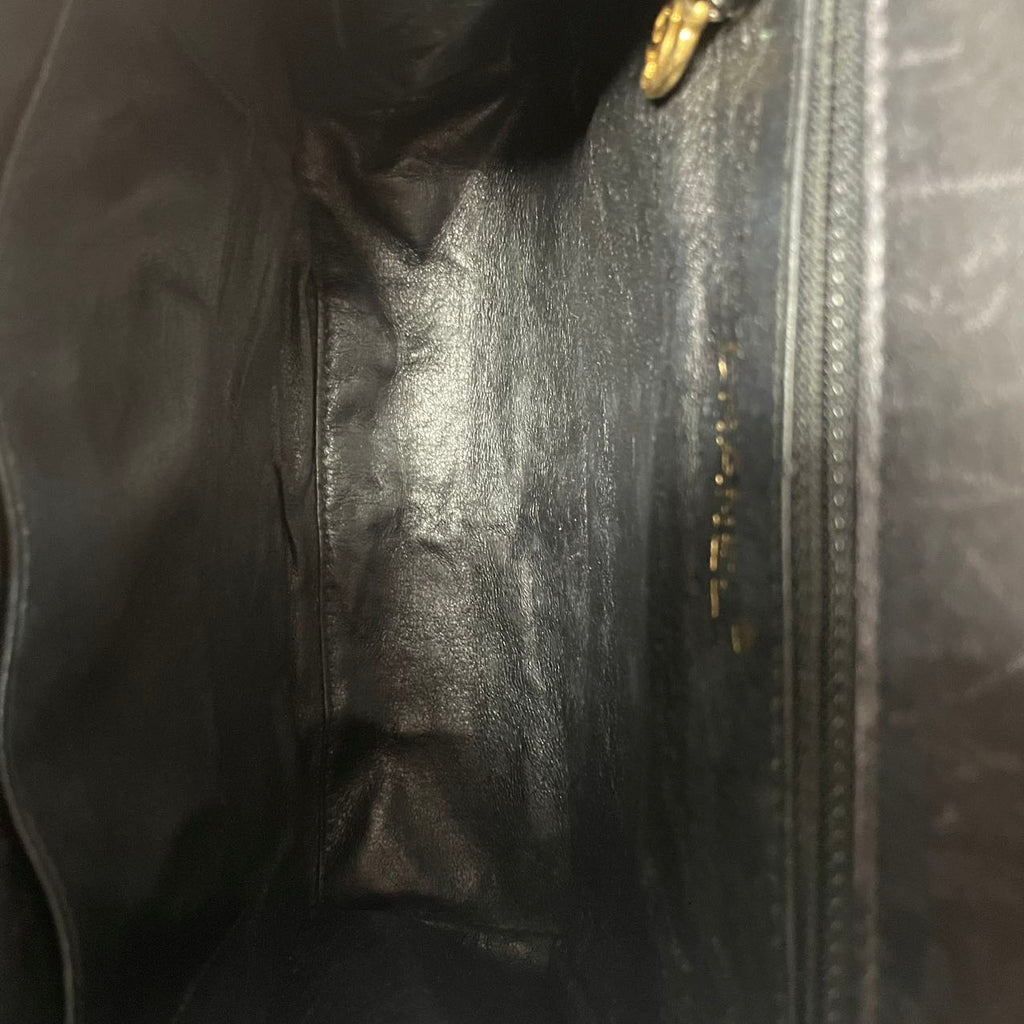 Chanel Vintage Silk Rope Mini Kelly Flap Black 1997