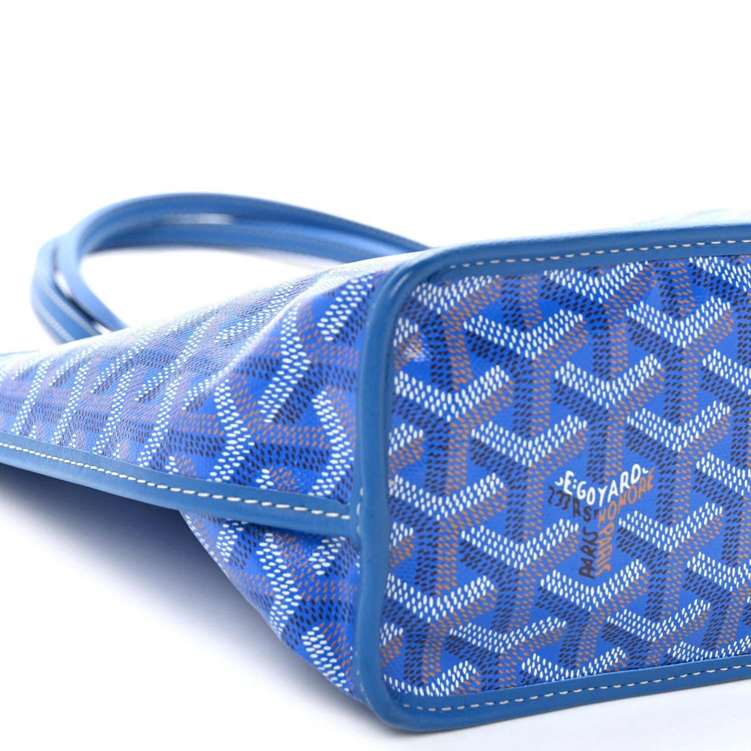 Goyardine Reversible Mini Anjou Sky Blue