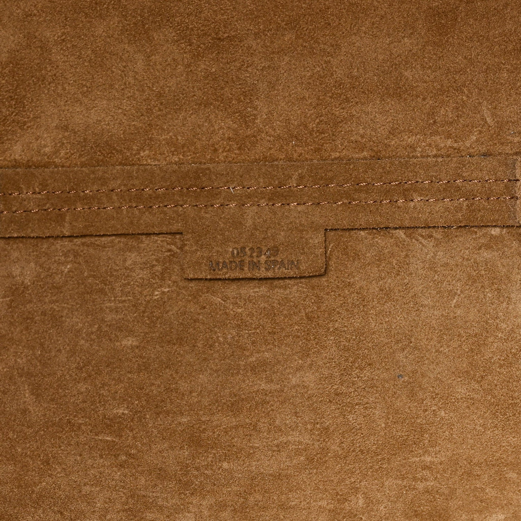 Shiny Calfskin Medium Puzzle Fold Tote Warm Desert