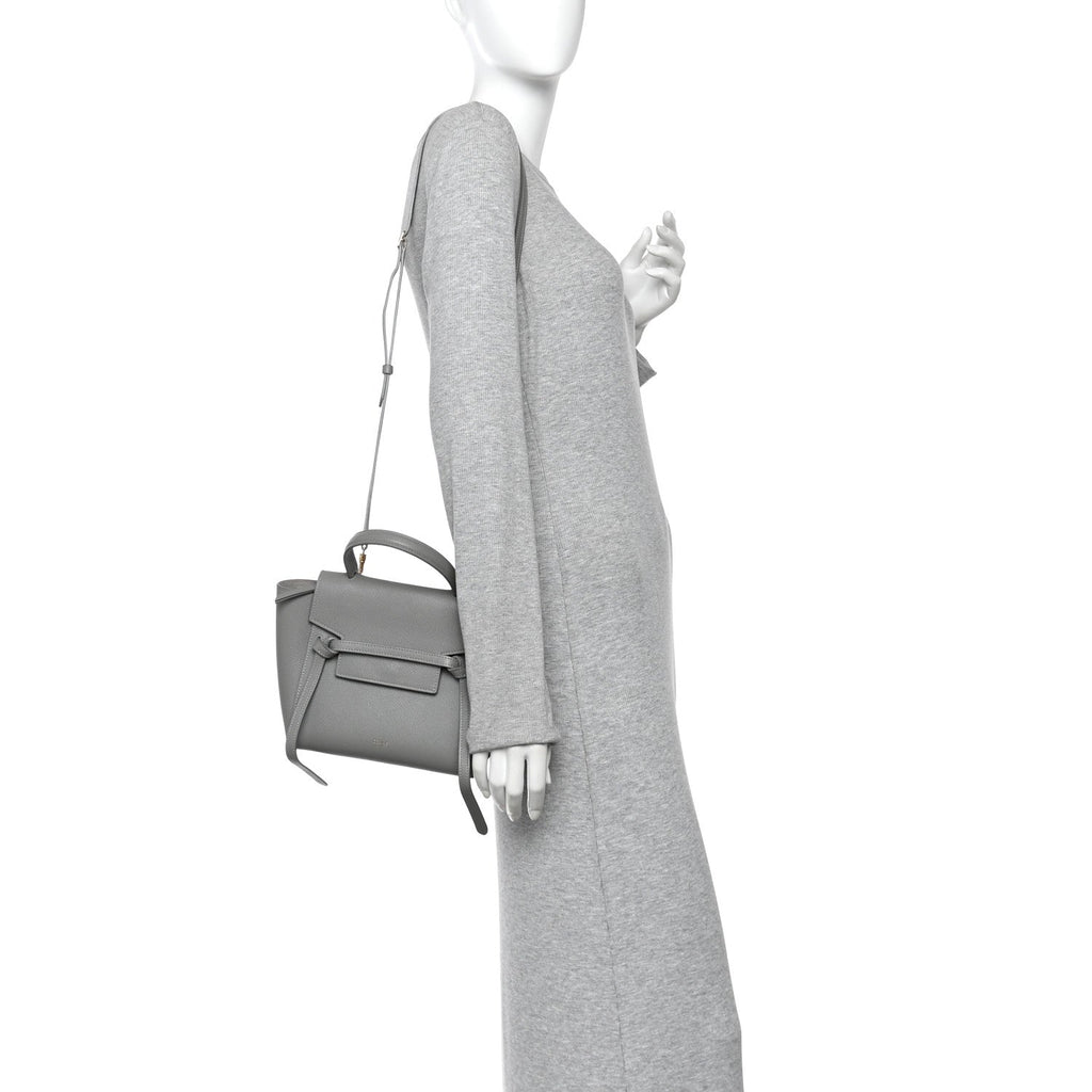 Grained Calfskin Nano Belt Bag Cloud