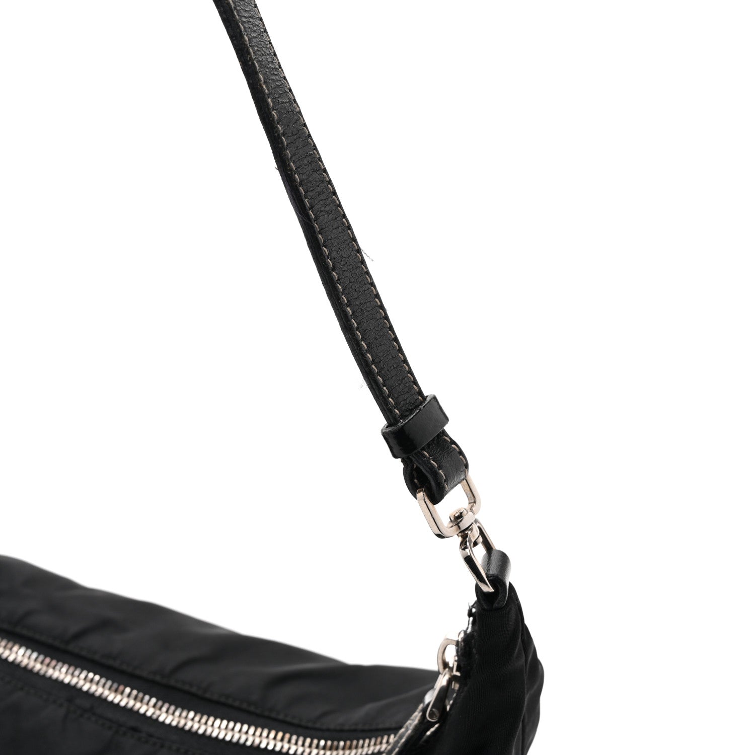 Tessuto Nylon Pochette Bag Black