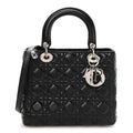 Lambskin Cannage Medium Lady Dior Black