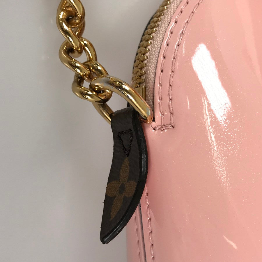 LOUIS VUITTON Vernis Alma MINI Chain M52750 Shoulder bag