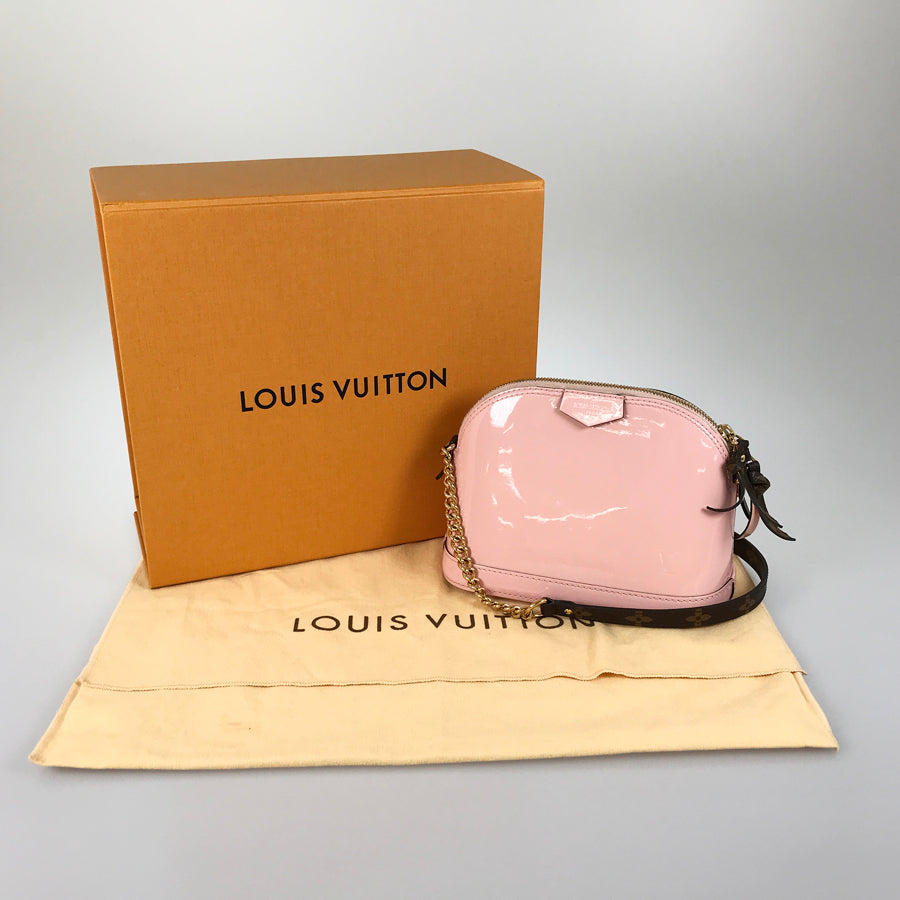 LOUIS VUITTON Vernis Alma MINI Chain M52750 Shoulder bag
