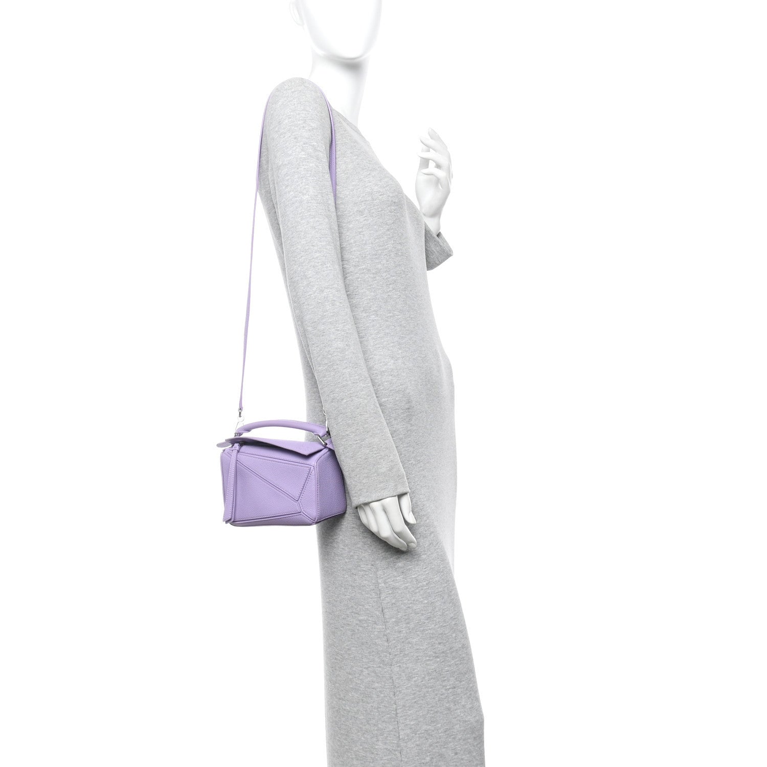 Calfskin Mini Puzzle Bag Light Mauve