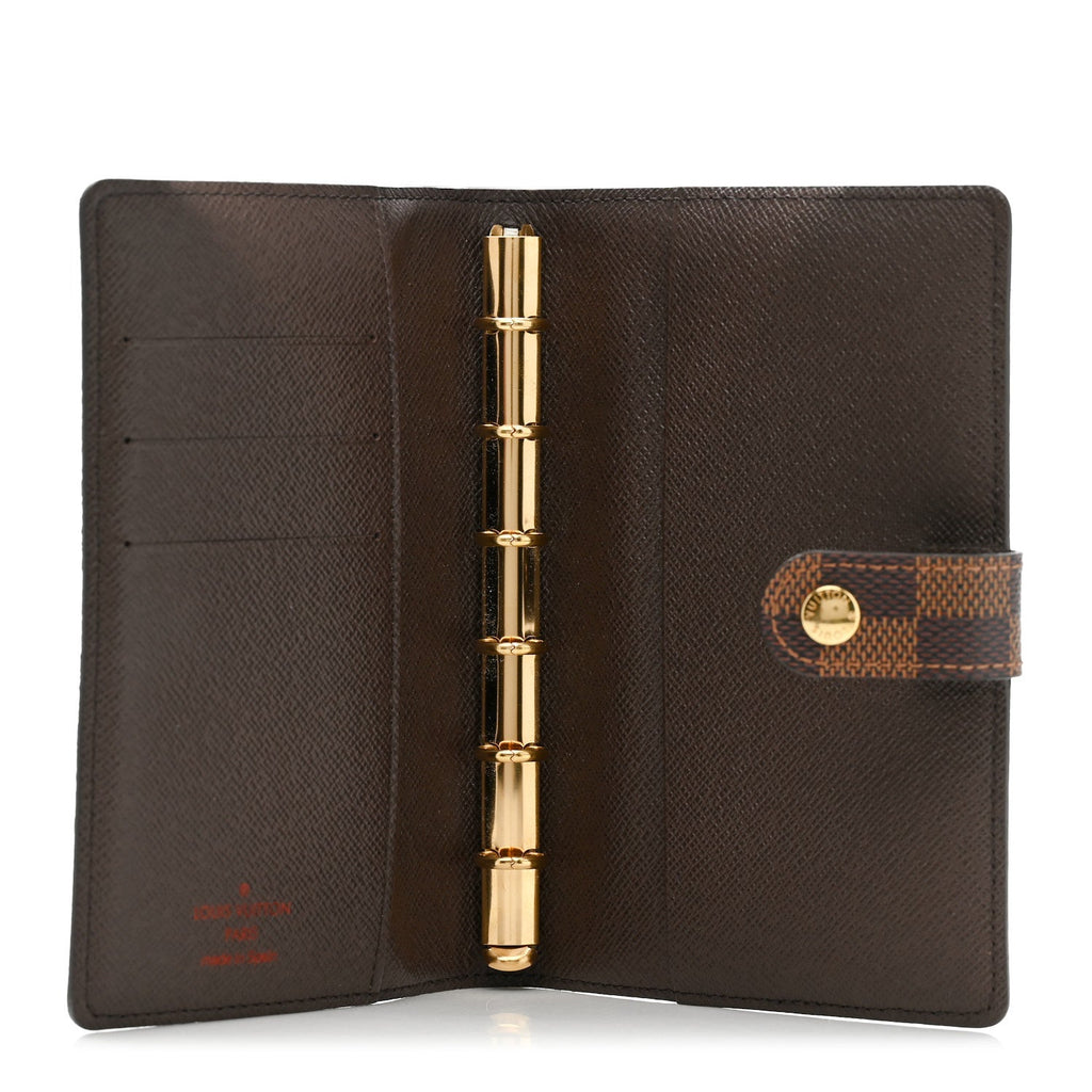 Damier Ebene Small Ring Agenda Cover